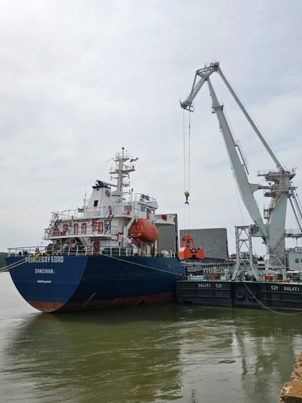 a large ship in the water